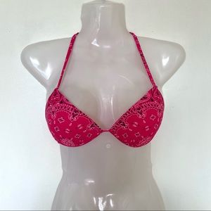 Pink Triangle Bikini Top